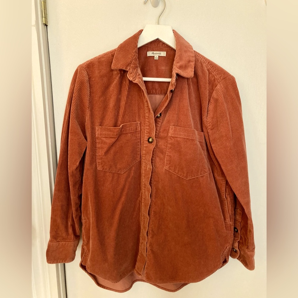 Madewell Corduroy Kentwood Oversized Shirt-Jacket